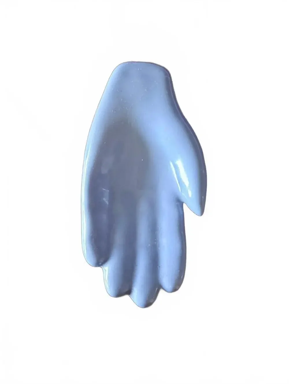 Styson China Blue Open Hand Dish for Tea Bag, Spoon Rest,